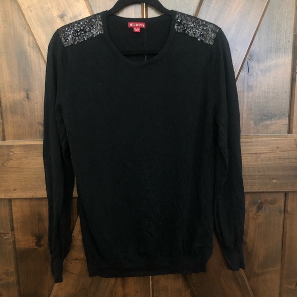 Merona - Black Sequin Sweater